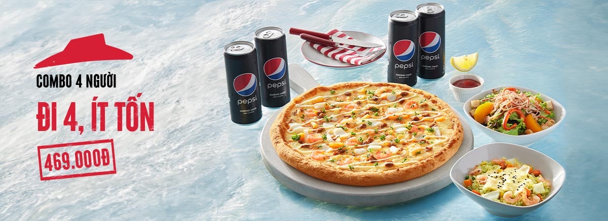 Những loại xốt thêm vào pizza hải sản của Pizza Hut là gì?
